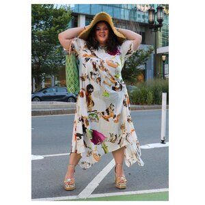 Collina Strada Bloom Midi‎ Dress Animals